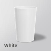 Simple Fashion Household Plain Colour Couple Mouthwash Cups 301-400ml balta