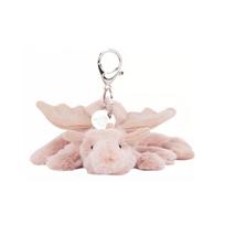 JELLYCAT Mythical Animals Rose Dragon Bag Charm Doll Plush Pendant 5cm Height Box Not Included