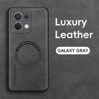 For VIVO IQOO 12 12 Pro Fine Hole Sheepskin Magnetic TPU Soft Edge Anti-Drop Anti Fingerprint Phone Case For IQOO 12 pilka