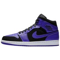 Jordan 1 Mid Black Dark Concord Jordan 554724-051 40.5