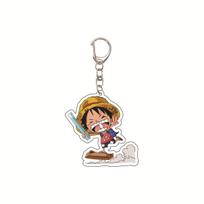 Anime One Piece keychain/clip with Chopper and Zoro Acrylic Keychain, Cartoon Acrylic Keychain Gift, Luffy Bag Keychain 01