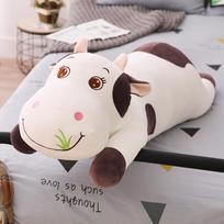 110cm Didelio dydžio mielos karvytės minkštas pliušinis žaislas Patogus minkštas žaislas gimtadienio dovanai 50cm gray