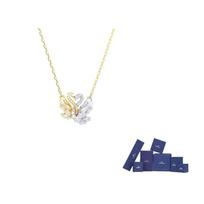 Swarovski gulės paauksuoti karoliai moterims Auksiniai/Sidabriniai F-Original brand box (color random) auksas