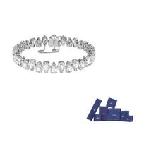 Swarovski Millenia crystal-embellished bracelet F ( Fits All)-Basic Packaging - Original Brand Box balta