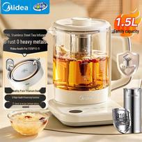 Midea 1.5L Pure Titanium Health Pot with 12 Menus & Precise Temperature Control balta spalva