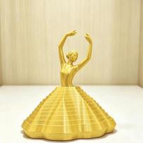 PLA Plastic 3D Printing Ballet Dancers Models Twirling Decompression Toys  Home Office auksas