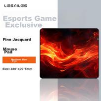 Mouse Pad, Smooth FPS Special Large And Small Sizes, Fine Surface Jacquard Computer Desk Mat, ATK Kongzhi Dye Red, 2mm Deep Edge Binding, 480x400x5