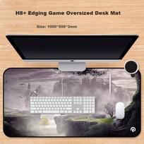 Rantopad H8+ Edge-Wrapped Gaming Mouse Pad, Extra Large Desk Mat, Thickened Mouse Pad And Keyboard Mat - Knight