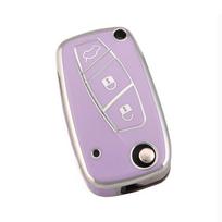 Minkštas TPU automobilio raktų dėklas, skirtas Fiat 500/Panda/Stilo/Punto/Doblo/Grande/Bravo 500/Ducato/Minibus Golden White