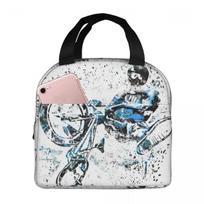 BMX Rider BMX Bike Insulated Lunch Bag for Women Office Cooler Thermal Food Box Tote Leakproof Lunch Boxes Container One Size