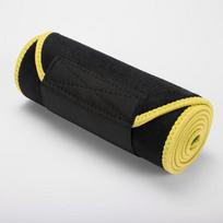 Custom Logo Rubber Sauna Wrap Band Slimming Sweat Belt Waist Trimmer Trainer Support  for Men Women S geltona