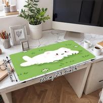 1PC cat grass Oversized Mouse Pad - Non-Slip Rubber Base Perfect for OfficeIdeal Gift for Gaming Enthusiasts,323A 30cmx60cm(11.8x23.6inch)
