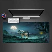 Wolf Mat Mousepad Gamer Office Mat Mouse Pad Light Gaming Room Desk Mat Art Keyboard Mats Mausepad Company 30cmx60cm(11.8x23.6inch)