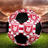 FC Rubin Kazán Indoor Soccer Ball Colorful All Ages Size 5 Machine Stitched PVC Competition Ready Durable High-Bounce