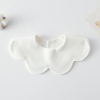 Korean Solid Baby Feeding Drool Bib New Infants Cotton Petal Saliva Towel Soft Burp Cloth For Newborn Toddler Kids Bibs balta