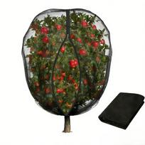 Large Black Bird Netting With Zipper Drawstring For Fruit Trees Vegetables Garden Plant Cover Breathable Mesh Barrier Against Pe