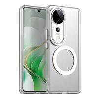 Transparent Case For Vivo V40 Case Cover For Vivo V40 Pro 5G Magnetic Adsorption Wireless Charge Back Cover For Vivo V40 Case vivo V40 balta