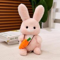 30/40cm Triušio Ratinio Pluošto Vaikų Žaislai Mielas Minkštas Triušio Pagalvės Lėlė Vaikams Kūdikiui Lydėti Miegui Raminti Žaislai Mergaitės Dovanos 30cm rožinė