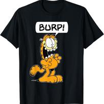 Garfieldo Klasikinis Atrypimas! Marškinėliai S juoda