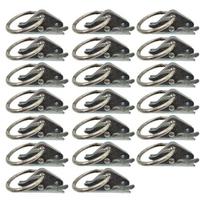 Pack Of 20 Heavy Duty E Track Clips Zinc Plated Cargo Anchors Securement For Trailers Trucks Vehicles Secure Fastening