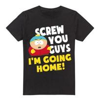 South Park Vyrų T-shirt „Screw You Guys“ su Ericu Cartmanu S juoda