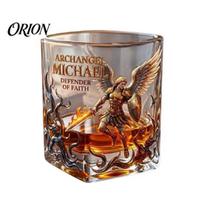 Ocean Themed Drinkware Octopus Whiskey Glass, 260ml Rum Tasting Deep Sea Creature Collectible Cocktail Glass Tumbler, Home Bar Glassware, Fans A