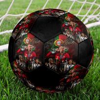 1 vnt. CR7 futbolo kamuolys, 5 dydis, salės futbolo kamuolys, madingas, spalvingas, žaidimams kieme - Puiki dovana sporto gerbėjams HE19 brown