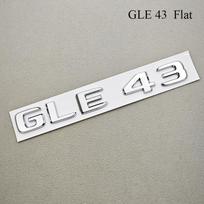 3D ABS Automobilio Galinės Bagažinės Raidės Emblema Ženklelis GLE 63 GLE 53 GLE 43 Blizgančios Juodos Chromuotos Lipdukas Benz W166 W167 Priedams white