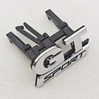 3D ABS chromuotas GT Sporto logotipas grotelės Automobilio priekinės grotelės emblema Volkswagen VW GT Sporto ženklelis Priedai