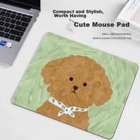 Mouse Pad, And Mouse Pad, Filler Item, Locking Edge, Square Shape, Non-Slip, Washable, Portable Computer Mouse Pad, 400*300mm, Brown Little Teddy W989