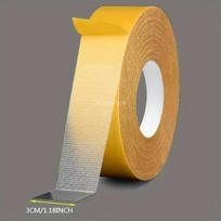 Extra Powerful Double Sided Adhesive Super Strong Double Sided Tape Non-slip Waterproof Translunt Mesh Tape Kitchen Bathroom (as the picture,5m) beige