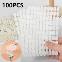 100pcs Press On Double Side Jelly Tape Nail Glue Adhesive Clear Stickers Manicure Nail Art Display Stand Salon Practice Showing one size