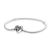 Pandora Letter design 925 silver bracelet women's silver 598827C01 sidabras