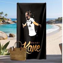 Harry Kane spausdintas paplūdimio rankšluostis, greitai džiūstantis, minkštas rankšluostis, nešiojama didelė stačiakampė paplūdimio antklodė kelionėms, baseinui 70cmx140cm(27x55inch)