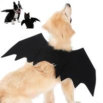 Nauji Mieli Augintinio Drabužiai Juodi Šikšnosparnio Sparnai Petnešos Kostiumas Helovinui Cosplay Katė Šuo Vakarėlis Augintinio Reikmenys L beige