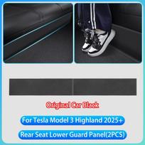 cfseh5 For Tesla Model 3 Highland 2025 Launch ABS Front Rear Door Sill Protector Threshold Strip Anti-kick Guard Panel Waterproof Pad For Model 3 2025