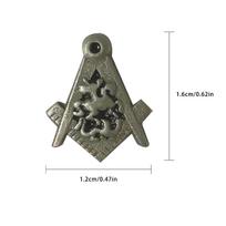 Masonic Lapel Pins Freemasonry Badge Mason Freemason BLM42 Antic Silver Knight Size 1.2*1.6cm Symbol Gift Accessory 1.2*1.6cm