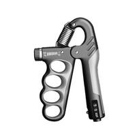 Hand Gripper 5-100KGS Adjustable Resistance Exercise Hand Grip CE Silicone Printing Comprehensive Fitness Exercise 100 Pcs 16*11cm pilka