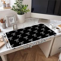 1PC bow ribbon Oversized Mouse Pad - Non-Slip Rubber Base Perfect for Office School Esports Home Decor Desk Mat 186A 30cmx60cm(11.8x23.6inch)