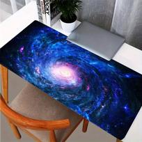 Space Galaxy Landscape HD Mouse Pad Office Computer Blue Gaming Keyboard Mat Mousepad Laptop Non Slip Table Mat 30cmx60cm(11.8x23.6inch)
