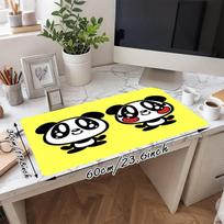 1PC Panda Cute Large Durable Mouse Pad Suitable for Office Desks, Gaming Desktops.Non-Slip Back P40 30cmx60cm(11.8x23.6inch)