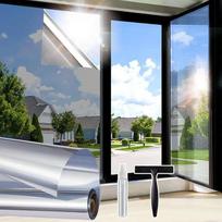 Self-adhesive mirror window film blackout uv protection 45x200cm
