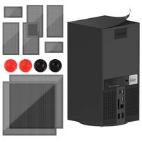 Apsauginis nuo dulkių filtras Xbox Series X konsolės aušinimo ventiliatoriui, dulkių nepraleidžiantis dangtelis, nykščio rankenėlės dangteliai Xbox Series X priedams