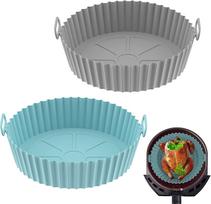 2 Pack Silicone Air Fryer Mold 17.5cm Air Fryer Accessories