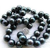 10 mm BLACK SHELL PEARL KORJALAS 18 colių