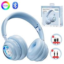 Merginoms RGB šviesos mielos katės belaidės Bluetooth ausinės kosminio kapsulės ausinės su mikrofonu vaikams mergaitėms dovanos geltona