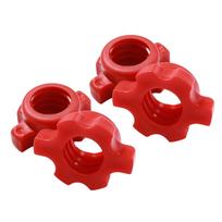 4Pcs Barbell Screw Collar Professional Dumbbell Rod Nut Plastic Spinlock Collars for Weight Lifting Fitness Exercise