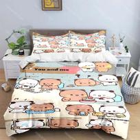 Girl Boys Gift Exquisite Cartoon B-bubu Wallpaper Anime Digital Printing Bedding Set Duvet Cover Comforter Bed Youth Kids EU Single 90x200cm