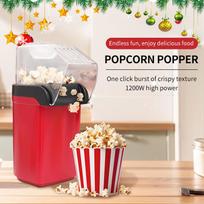 Mini Automatic Children's Popcorn Maker - Compact Household Ball Popcorn Machine US 220V Red