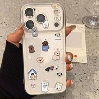 Transparent Cartoon Puppy Case for Apple iPhone 13Pro/XS/14/15/16/17ProMax iPhone 13
